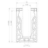 Frameless Glass Channel dimensions