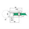 Zintec Glass Clamp Dimensions